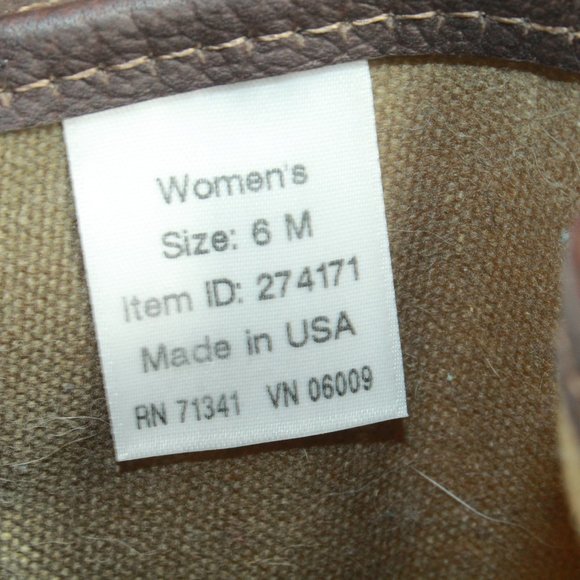 LL Bean Green Canvas Waxed Coated Waterproof Tall Duck Boots Size 6 Medium - Picture 7 of 9